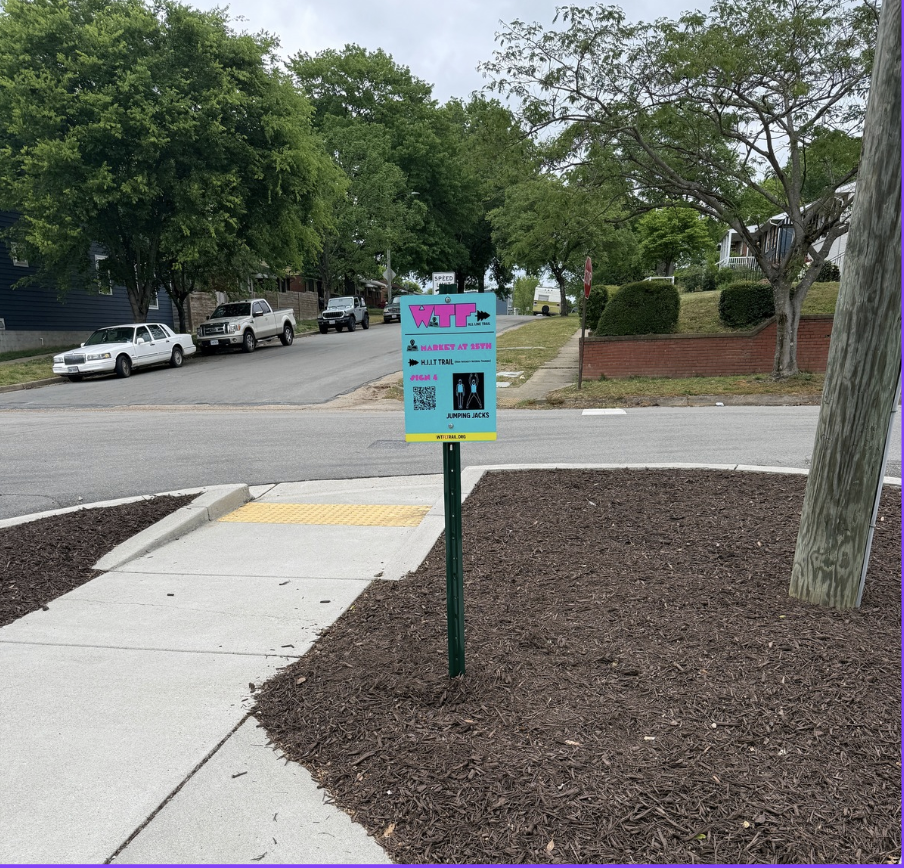 WTFLT Sign 4 installed near The Market at 25th